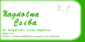 magdolna csiba business card